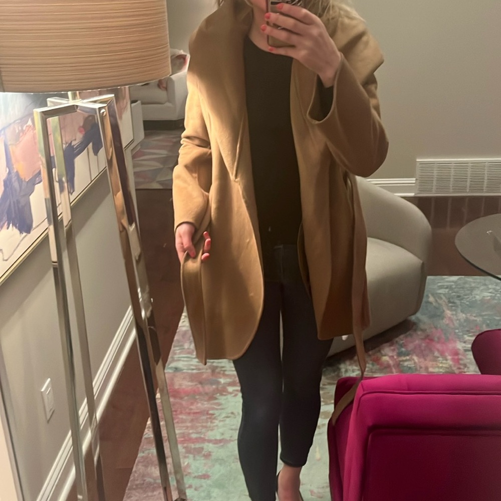 Worn one! Stunning Tahari wrap coat!